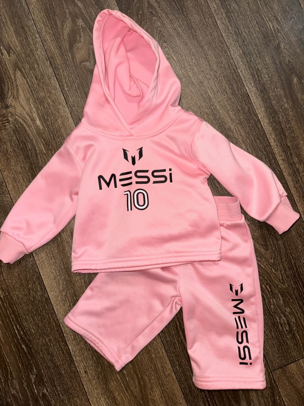 Messi Pink Hoodie & Jogger Set